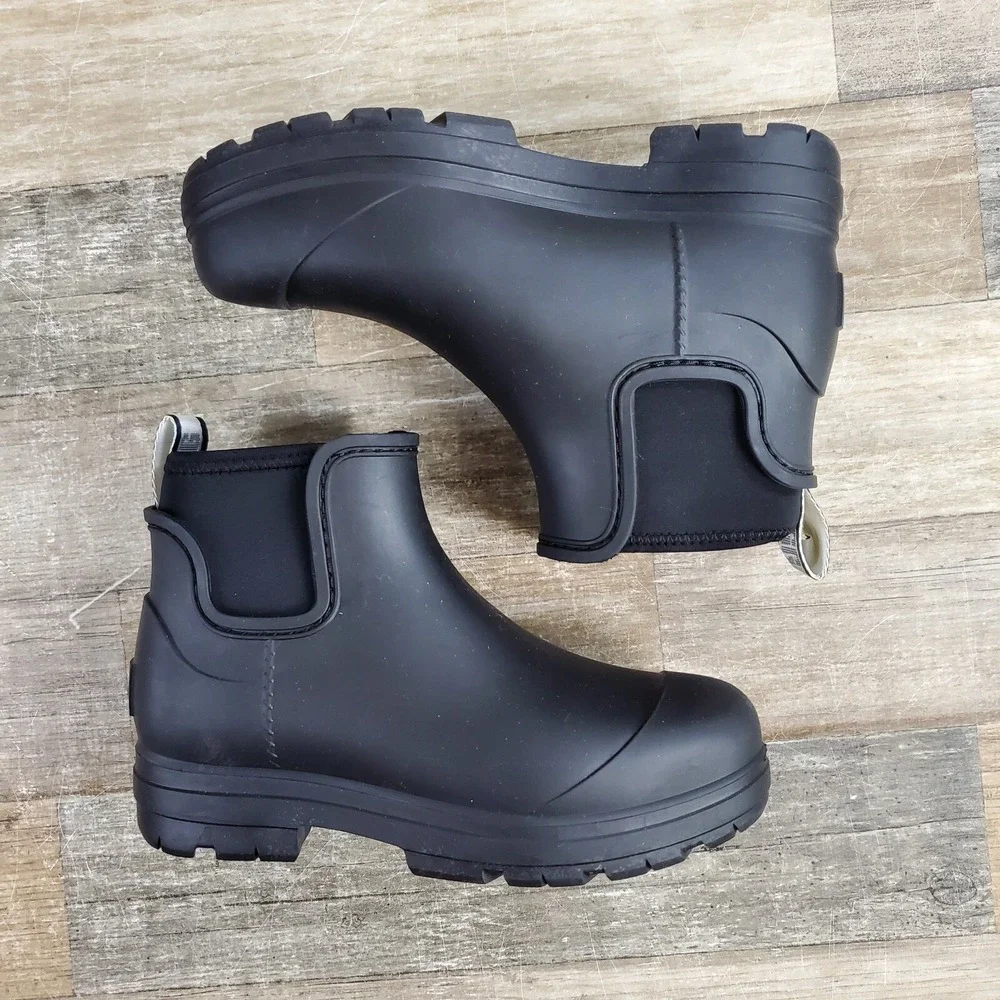 UGG Womens Droplet‎ Boots Womens Sz 5 Rainboots Ankle Rain Boot 1130831 NEW NWOB